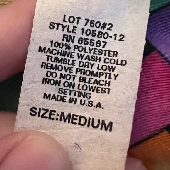 Silver Threads Vintage Woven Geometric Print Jacket Womens Medium Colorful Bold - Picture 7 of 12